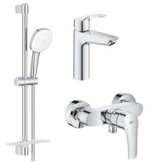 Grohe EUROSMART Набір змішувачів для душу (23324003+33555003+26907003), (UA123244M1)