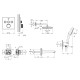 Grohe UA26415SC6Grohtherm SmartControl Набір для комплектації душа, 3 споживачі rohtherm SmartControl Набір для комплектації душа, 3 споживачі (UA26415SC6)