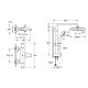 Grohe Precision Start Термостат для ванни + Душова система Vitalio Start System 250 Cube (UA303904TR)