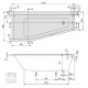 VILLEROY & BOCH SUBWAY ванна ліва, 170*80см, колір white (alpin), (UBA178SUB3LIV-01)