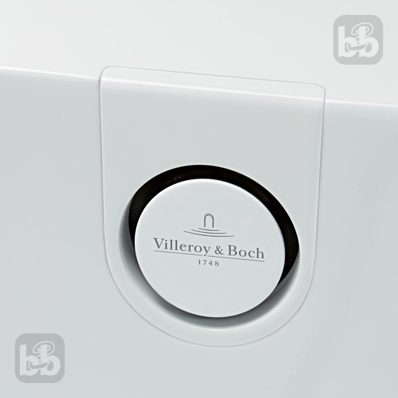 VILLEROY & BOCH OBERON 2.0 Ванна кварилова 180х80 з ніжками та зливом-переливом, (UBQ180OBR2DV-01)