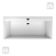VILLEROY & BOCH SQUARO EDGE 12 ванна 190*90см, с ножками, с комплектом слив/перелив, белый альпин+ панель Profibox 2.0 alcove, (UBQ190SQE2DV-01+Profibox 2.0 alcove)