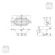 VILLEROY & BOCH SQUARO ванна 190*80см, белый альпин, (UBQ190SQR6V-01)