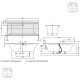 VILLEROY & BOCH SQUARO EDGE 12 ванна 190*90см, з системою гiдромасажу Combipool Comfort, технiчна частина 1, бiлий альпiн, (UCC190SQE2B1V01)
