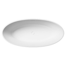 TREESSE V015BOALMA Ванна зі штучного каменю 175X80 x55h, білий матовий