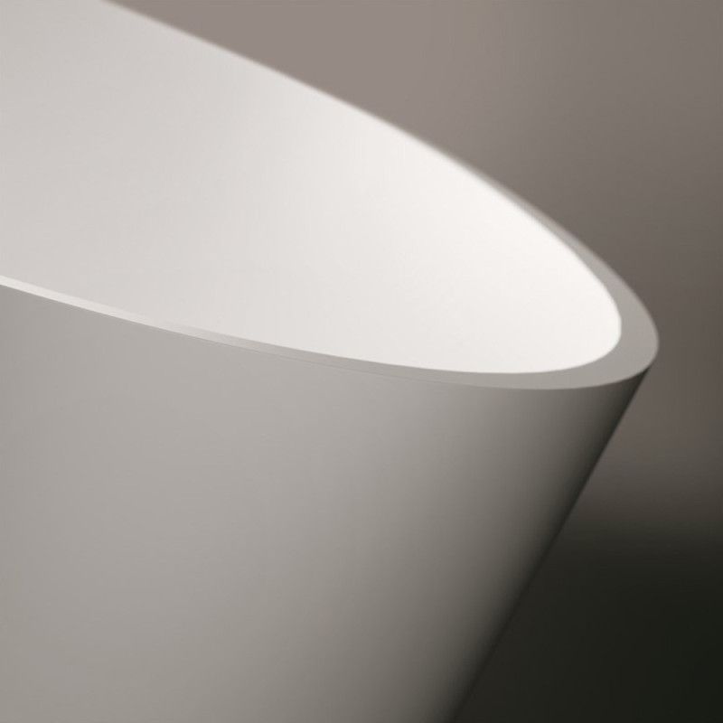 TREESSE V015BOALMA Ванна зі штучного каменю 175X80 x55h, білий матовий