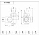 Carlo Poletti Кран відсікаючий трьохосьовий ХРОМ Ø1/2″ DX (правий) COMBI CORNER (підкл. тену) (V110410BDX)