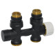 Carlo Poletti Вузол термостатичний FIRST PIASTRE BLACK MATTE прямий Ø1/2″ З x 3/4″ EK 50 мм (V137512EFS9005OSX)