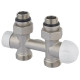 Carlo Poletti Вузол термостатичний THERMO PIASTRE НІКЕЛЬ прямий Ø1/2″ З x 3/4″ EK 50 мм (V137512Q)