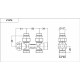 Carlo Poletti Вузол термостатичний THERMO PIASTRE НІКЕЛЬ прямий Ø1/2″ З x 3/4″ EK 50 мм (V137512Q)