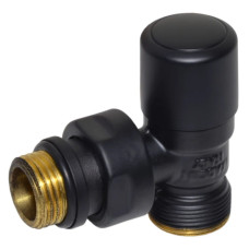 Carlo Poletti Кран відсікаючий кутовий BLACK MATTE Ø1/2″ х 24-19 FIRST (V140211EFS9005O)