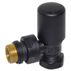 Carlo Poletti Кран радіаторний кутовий BLACK MATTE Ø1/2″ FIRST (V140310EFS9005O)