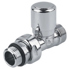 Carlo Poletti Кран відсікаючий прямий ХРОМ Ø1/2″ х 24-19 FIRST (V140611CB)