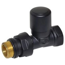 Carlo Poletti Кран відсікаючий прямий BLACK MATTE Ø1/2″ FIRST (V140810EFS9005O)