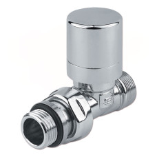 Carlo Poletti Кран-термостат прямий ХРОМ Ø1/2″ х 24-19 FIRST THERMO (V142511CB)