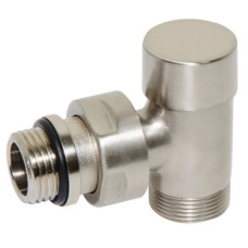 Carlo Poletti Кран відсікаючий кутовий BRUSH SILVER Ø1/2″ х 24-19 COMPACT (V150211J)