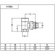 Carlo Poletti Кран відсікаючий кутовий БІЛИЙ Ø1/2″ COMPACT (V150410EF)