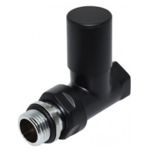 Carlo Poletti Кран радіаторний прямий BLACK MATTE Ø1/2″ COMPACT (V150710EFS9005O)