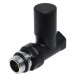 Carlo Poletti Кран радіаторний прямий BLACK MATTE Ø1/2″ COMPACT (V150710EFS9005O)