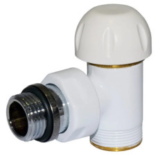 Carlo Poletti Термоклапан кутовий БІЛИЙ Ø1/2″ х 24-19 COMPACT-THERMO-V1 (V151111EF)
