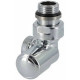 Carlo Poletti Кран відсікаючий трьохосьовий ХРОМ Ø1/2″ х 24-19 DX (правий) FIRST CORNER (V174211CBDX)
