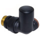 Carlo Poletti Кран відсікаючий трьохосьовий BLACK MATTE Ø1/2″ х 24-19 SX (лівий) FIRST CORNER (V174211EFS9005OSX)