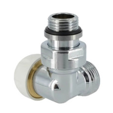 Carlo Poletti Термоклапан трьохосьовий ХРОМ O1/2″ х 24-19 SX (лівий) FIRST CORNER (V175111CBSX)