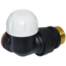 Carlo Poletti Термоклапан трьохосьовий BLACK MATTE Ø1/2″ х 24-19 DX (правий) FIRST CORNER (V175111EFS9005ODX)