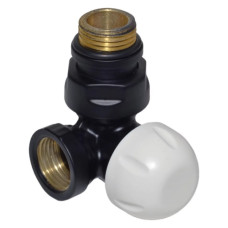 Carlo Poletti Термоклапан трьохосьовий BLACK MATTE Ø1/2″ DX (провий) FIRST CORNER (V175310EFS9005ODX)