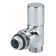 Carlo Poletti Кран радіаторний кутовий ХРОМ Ø1/2″ х 24-19 CYLINDER (V30110B)