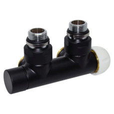 Carlo Poletti Вузол термостатичний TWIN THERMO BLACK MATTE кут. Ø1/2″ З x 3/4″ EK 50 мм ПРАВИЙ (V37110EFS9005OSB)