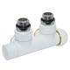 Carlo Poletti Вузел термостатичний TWIN THERMO БІЛИЙ кутовий ПРАВИЙ Ø1/2″ З x 3/4″ EK 50 мм (V37110EFSB)