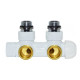 Carlo Poletti Вузел термостатичний TWIN THERMO БІЛИЙ кутовий ЛІВИЙ Ø1/2″ З x 3/4″ EK 50 мм (V37110EFSBSX)