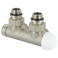 Carlo Poletti Вузел термостатичний TWIN THERMO НІКЕЛЬ кутовий ПРАВИЙ Ø1/2″ З x 3/4″ EK 50 мм (V37110QSB)