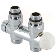 Carlo Poletti Вузел термостатичний TWIN THERMO ХРОМ прямий Ø1/2″ З x 3/4″ EK 50 мм (V37510BSB)