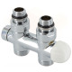 Carlo Poletti Вузел термостатичний TWIN THERMO ХРОМ прямий Ø1/2″ З x 3/4″ EK 50 мм (V37510BSB)