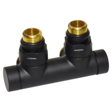 Carlo Poletti Вузел відсікаючий TWIN BLACK MATTE кутовий Ø1/2″ З x 3/4″ EK 50 мм (V48110EFS9005OSB)