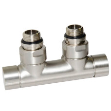 Carlo Poletti Вузел відсікаючий TWIN BRUSH SILVER кутовий Ø1/2″ З x 3/4″ EK 50 мм (V48110JSB)