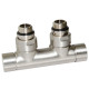 Carlo Poletti Вузел відсікаючий TWIN BRUSH SILVER кутовий Ø1/2″ З x 3/4″ EK 50 мм (V48110JSB)