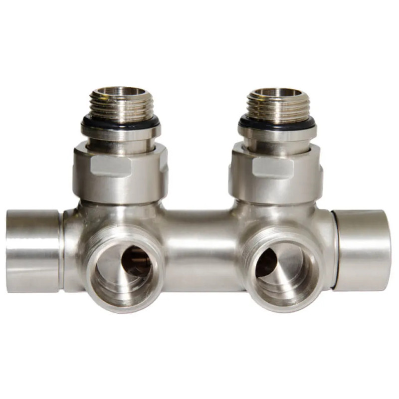 Carlo Poletti Вузел відсікаючий TWIN BRUSH SILVER кутовий Ø1/2″ З x 3/4″ EK 50 мм (V48110JSB)