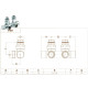 Carlo Poletti Вузел відсікаючий TWIN BRUSH SILVER кутовий Ø1/2″ З x 3/4″ EK 50 мм (V48110JSB)