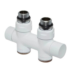 Carlo Poletti Вузел відсікаючий TWIN БІЛИЙ прямий Ø1/2″ З x 3/4″ EK 50 мм (V48510EFSB)