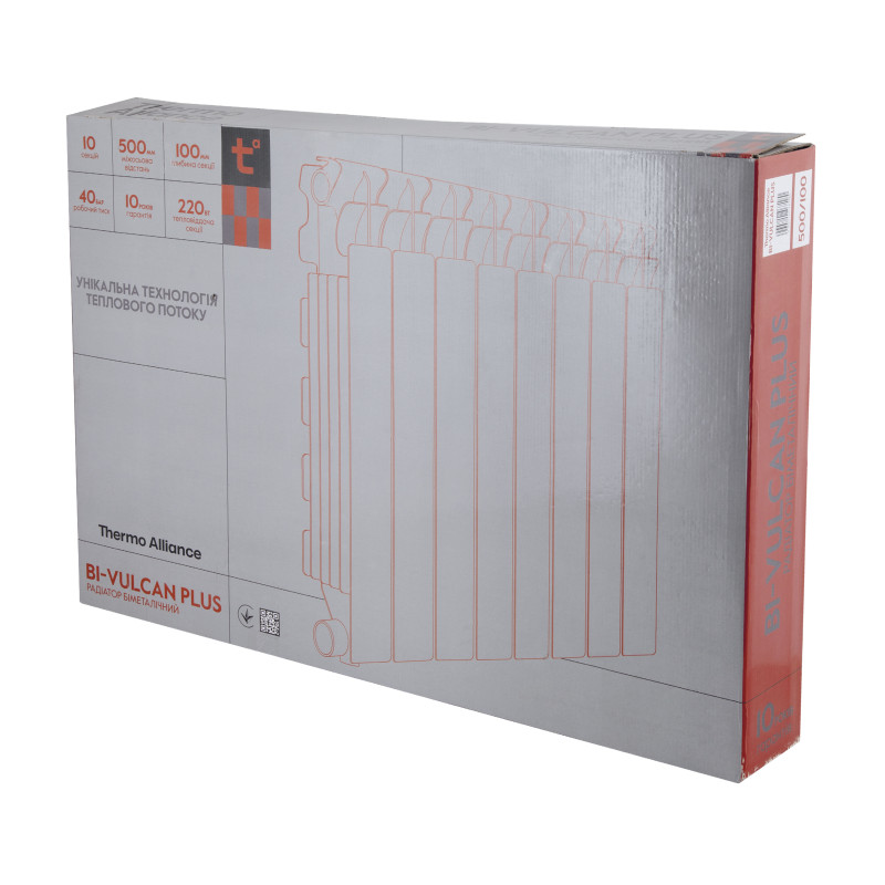 Thermo Alliance Радіатор біметалічний Bi-Vulcan PLUS 500/100 1,8 кг