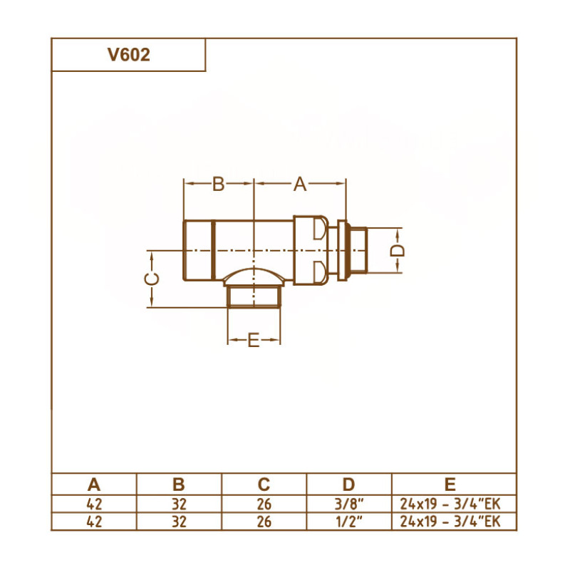 Carlo Poletti Кран відсікаючий реверсивний БІЛИЙ Ø1/2″ x 24-19 REVERSA (V60211EF)