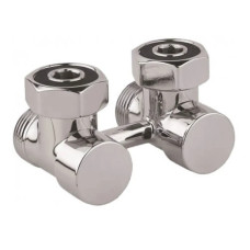 Carlo Poletti Кран нижнього підключення FIRST PIASTRE ХРОМ кутовий Ø3/4″ F x 3/4″ EK (V72112CB)