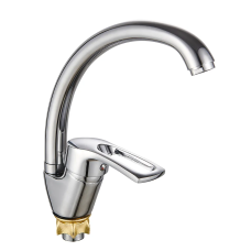 Смеситель для кухни WEZER VRL412-05 с поворотным изливом,Ø40, хром