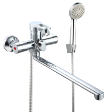 Смеситель для ванны WEZER VRL710-01 с длинным изливом, Ø35, хром