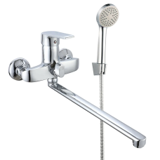 Смеситель для ванны WEZER VRL717-10 с длинным изливом, Ø40, хром