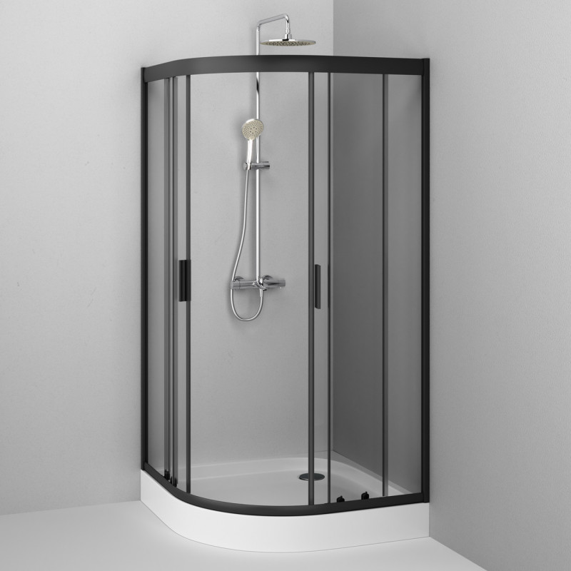 Душова кабіна Gem 1/4 Round 100 см AM.PM без піддону W90UG-401-100100-BT
