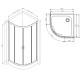 Душова кабіна Gem 1/4 Round 80x80 см AM.PM без піддону W90UG-401-8080-MT